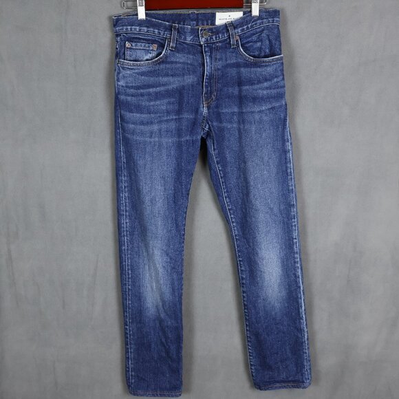 Imogene and Willie Jeans Mens 30x29 Blue Barton Washburn Slim Straight USA Made - Picture 1 of 14